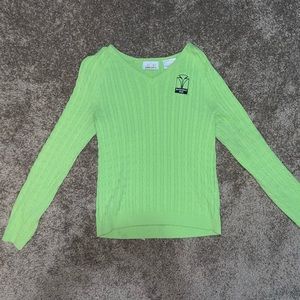 VINTAGE GREEN SCHOOL SWEATER